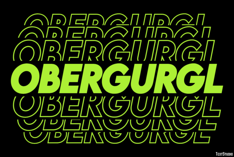 Obergurgl Efekt tekstowy