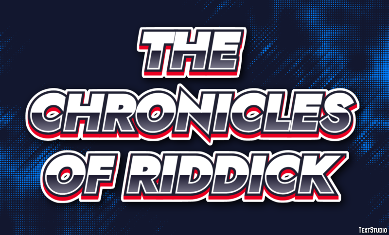 The Chronicles of Riddick Effetto testo