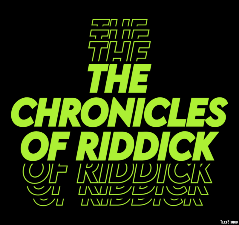The Chronicles of Riddick Effetto testo