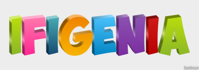 Ifigenia Effetto testo