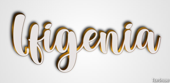 Ifigenia Effetto testo