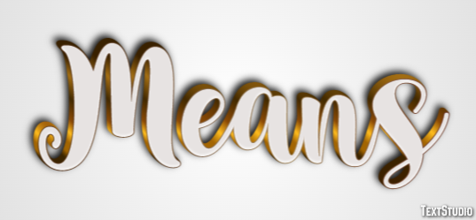 Means Efecto de Texto