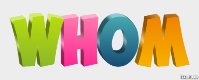 Whom Text Effect