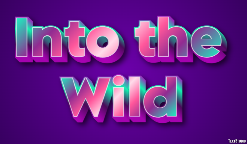 Into the Wild Efekt tekstowy