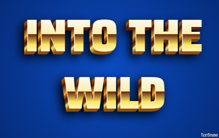 Into the Wild Efecto de Texto