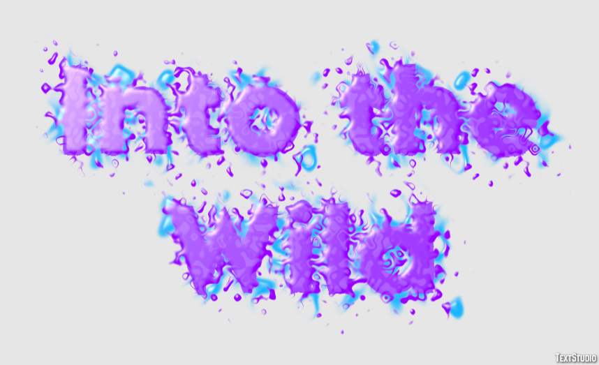 Into the Wild Texteffekt