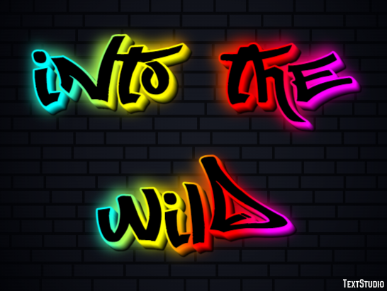 Into the Wild Text effect