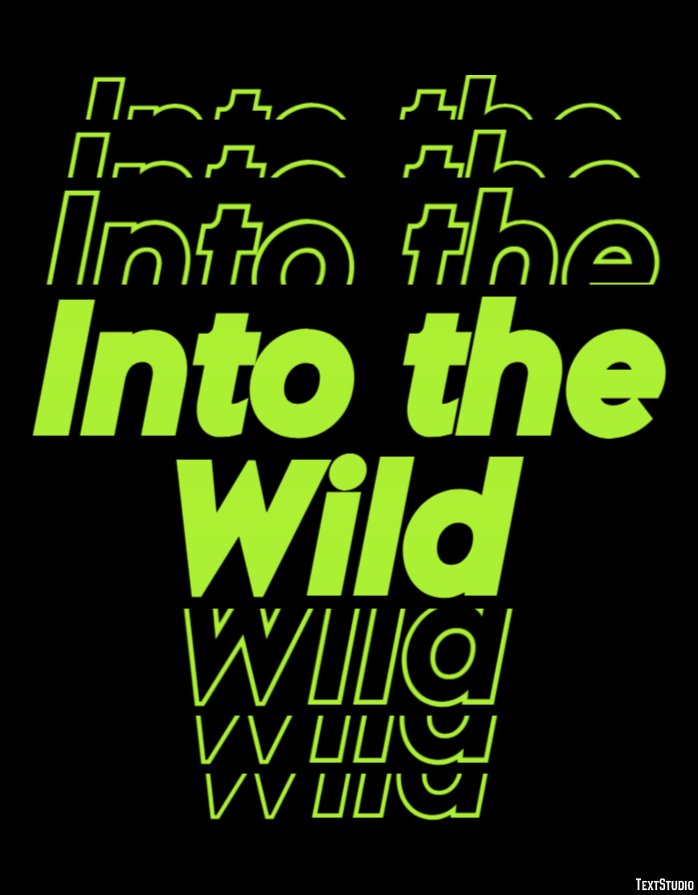 Into the Wild Efekt tekstowy