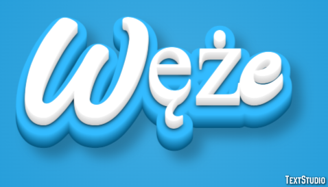 Węże Text Effect