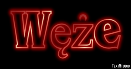 Węże Text Effect