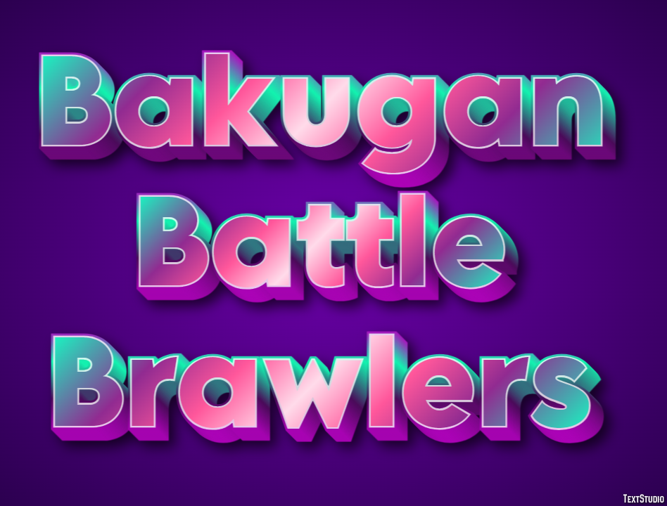 Bakugan Battle Brawlers Texteffekt