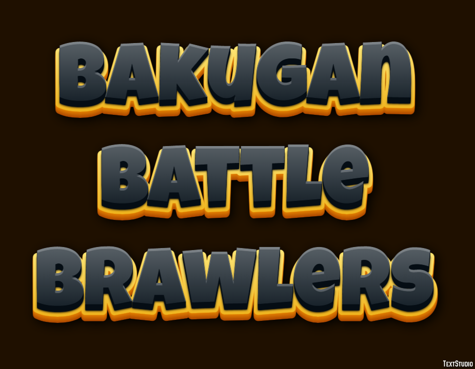 Bakugan Battle Brawlers Text Effect