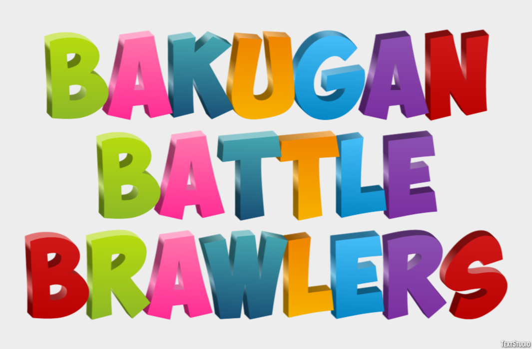 Bakugan Battle Brawlers Texteffekt