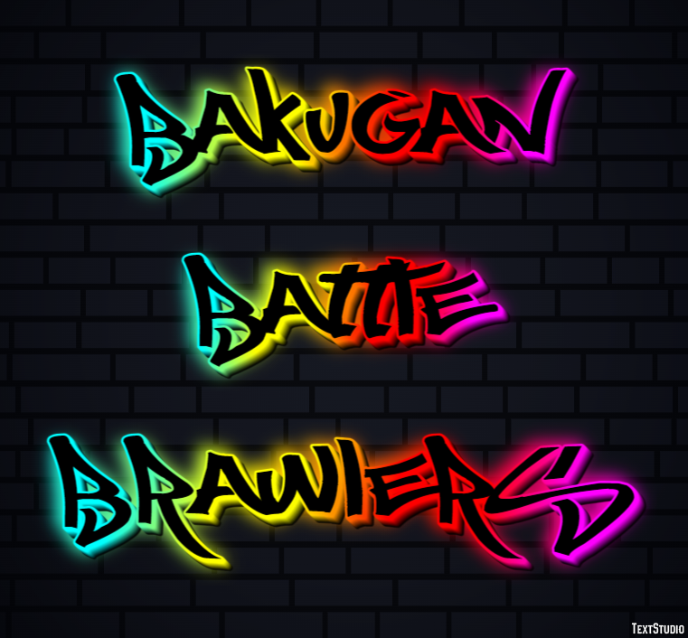 Bakugan Battle Brawlers Texteffekt