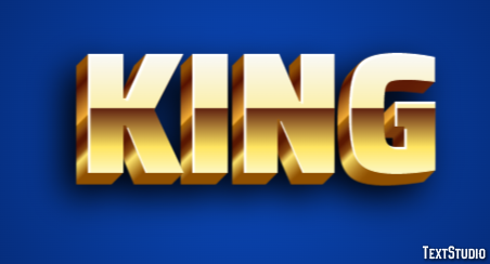 King Text effect