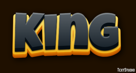 King Text effect
