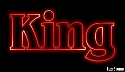 King Text effect