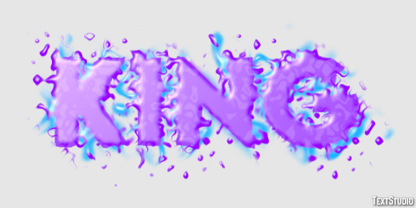 King Text effect