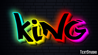 King Text effect