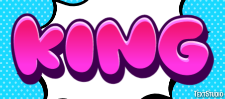 King Text effect