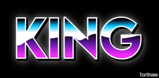King Text effect
