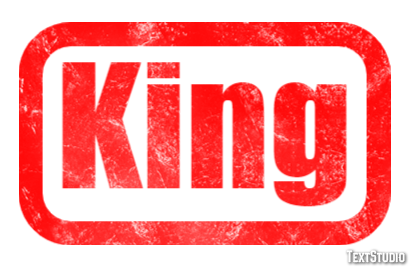 King Text effect