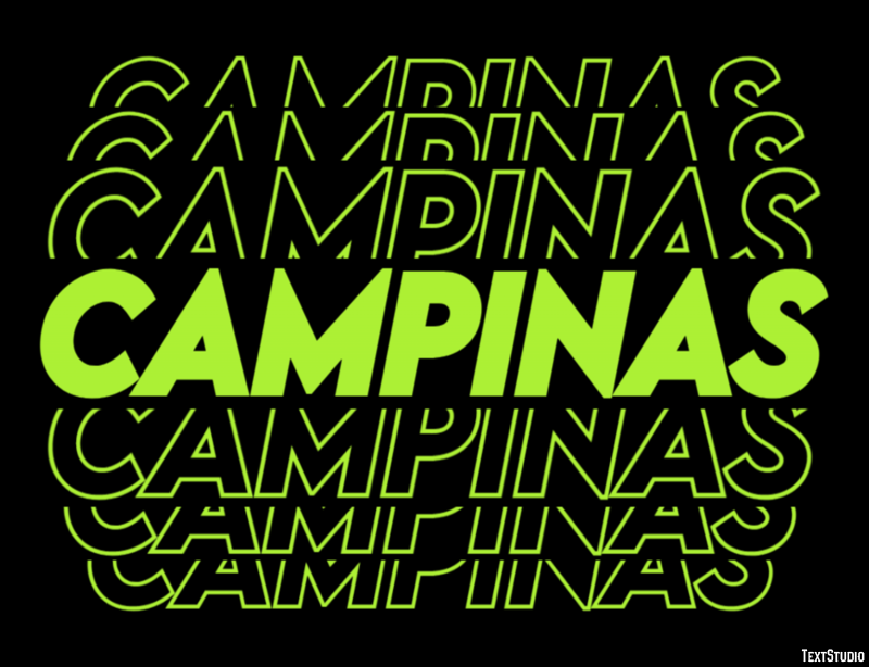 Campinas Efeito de texto