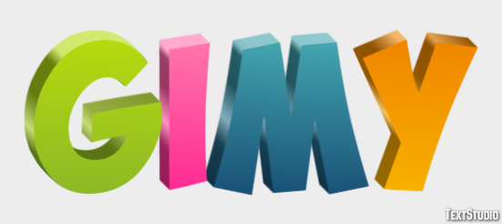 Gimy Efecto de Texto