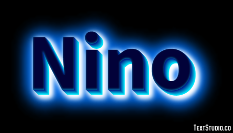 Nino Efeito de texto