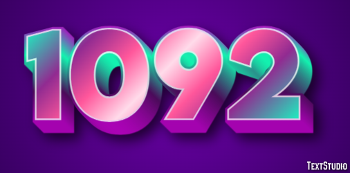 1092 Эффект текста
