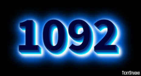 1092 Text effect