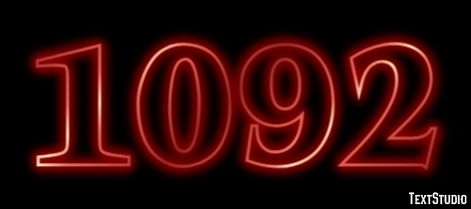 1092 Text effect