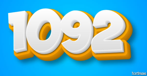 1092 Эффект текста