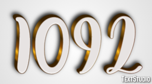 1092 Эффект текста