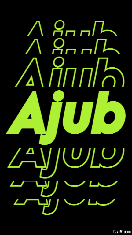 Ajub Text effect