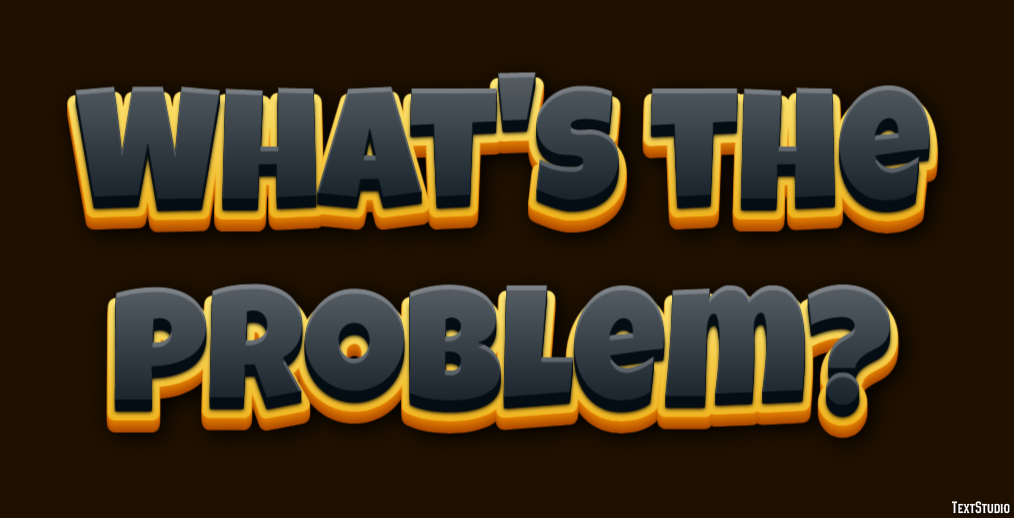 What's the problem? Texteffekt