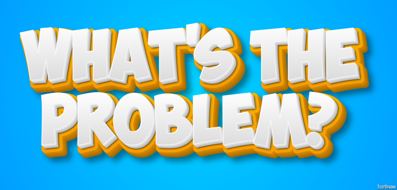 What's the problem? Effet de Texte