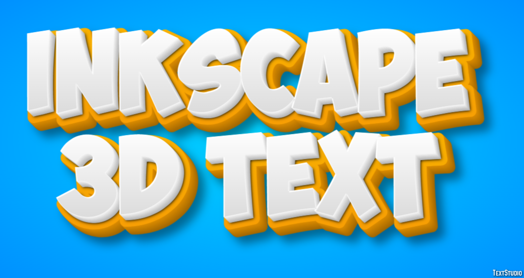 Inkscape 3d Text Tekst Effect