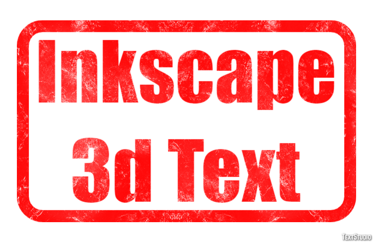 Inkscape 3d Text Efecto de Texto
