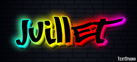Juillet Text effect