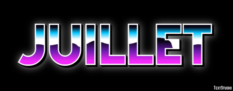 Juillet Text effect