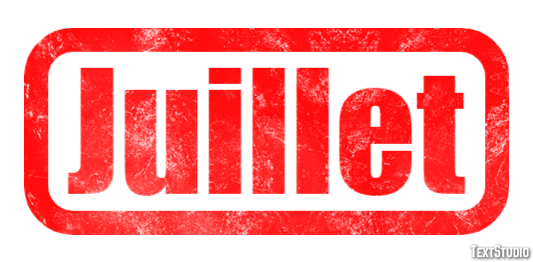 Juillet Text effect