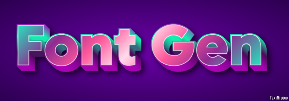 Font Gen Effetto testo