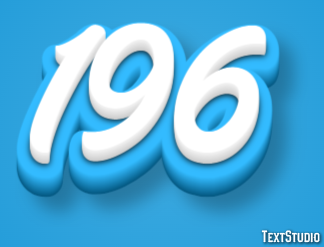 196 Efecto de Texto