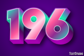196 Efecto de Texto