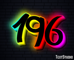 196 Efecto de Texto