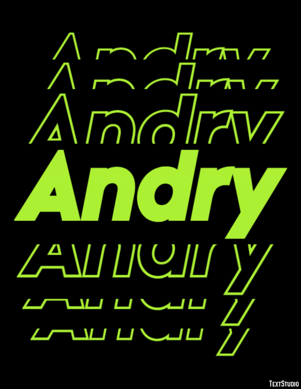 Andry テキスト効果
