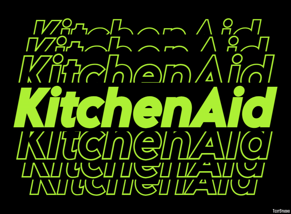 KitchenAid Text Effect