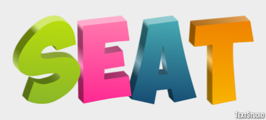 Seat Text Effect