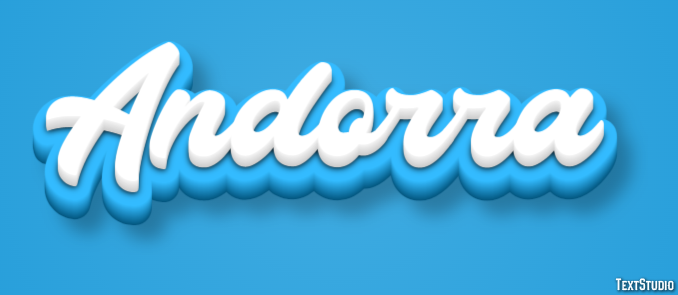 Andorra Text effect